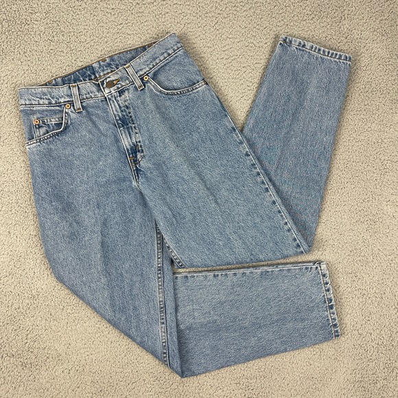 VTG Levis 550 Jeans Womens 28x30 Blue Great Fades Orange Tab High Waist Mom 90s - Picture 1 of 10
